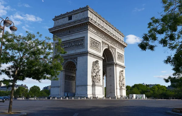 Triumphal Arch One Most Famous Monuments Paris Honors Those Who — Stock Photo, Image