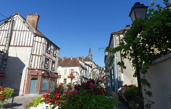 Maisons Traditionnelles Dans Vieille Ville Provins Patrimoine Mondial Unesco France — Photo