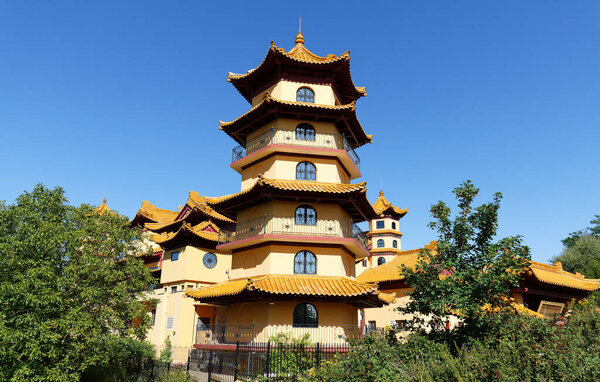 Khanh Anh is the biggest Buddhist Pagoda in Europe. It's located in Evry, 30km south of Paris, France