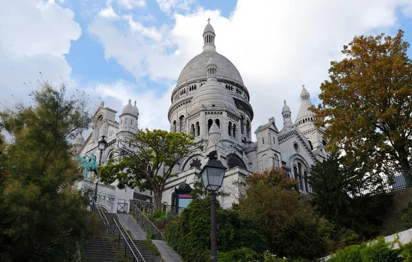 Basilikan Sacre Coeur Romersk Katolsk Kyrka Belägen Summet Butte Montmartre — Stockfoto