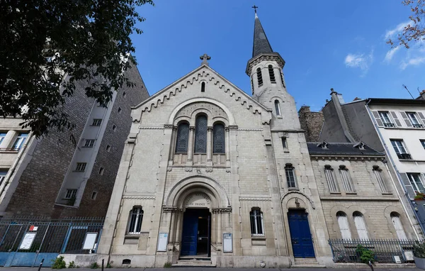 Temple Protestant United Batignolles Located 17Th District Paris France — Stock Photo, Image