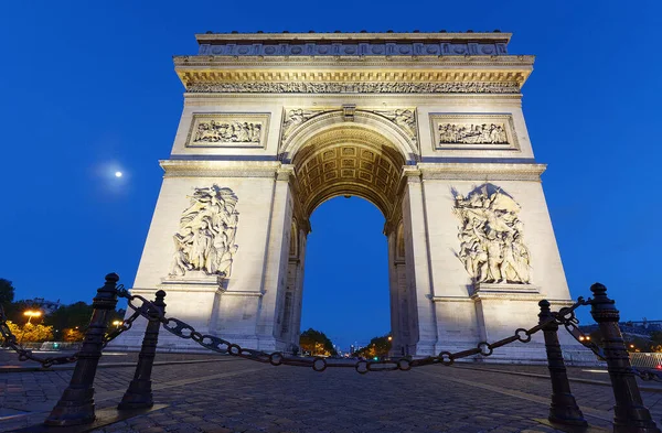 Arco Triunfo Dos Monumentos Mais Famosos Paris Honra Aqueles Que — Fotografia de Stock