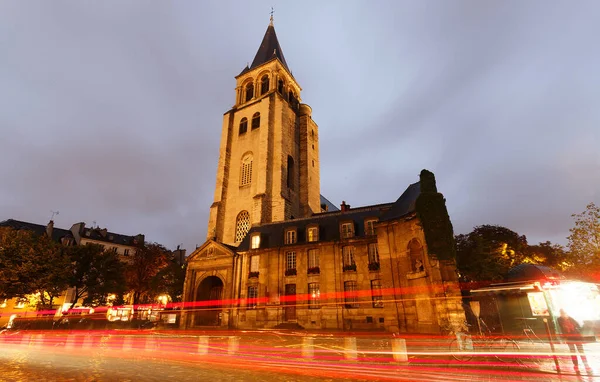 Church Abbey Saint Germain Des Pres Oldest Church Paris 10Th — Stock Photo, Image