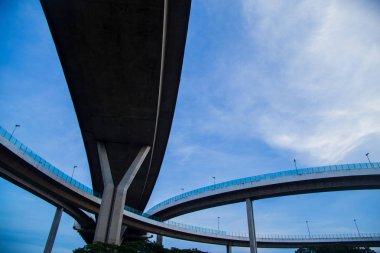 Arka plan ulaşım karmaşıklık otoban köprüsü