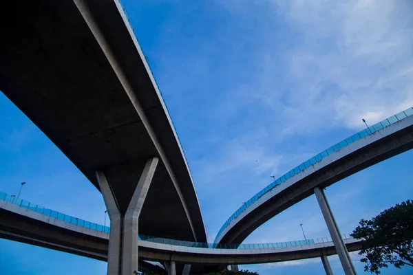 Background Transportation Complexity Expressway Bridge — Stock Photo, Image