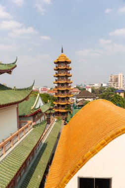 Che çene Khor Çince styple Tapınağı ve Pagoda Bangkok, Tayland