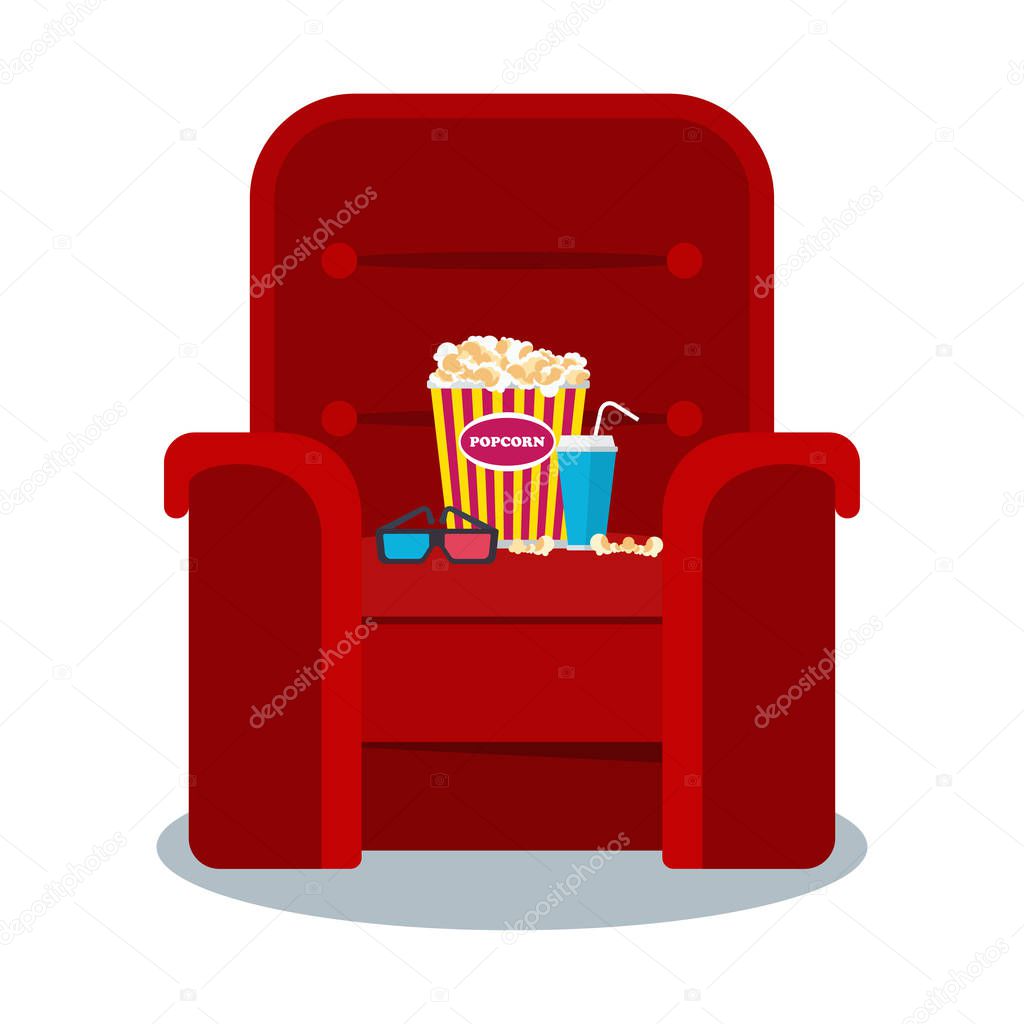 cinema red armchair