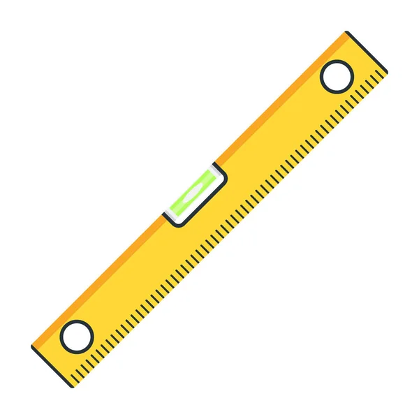 Liniaal niveau pictogram — Stockvector