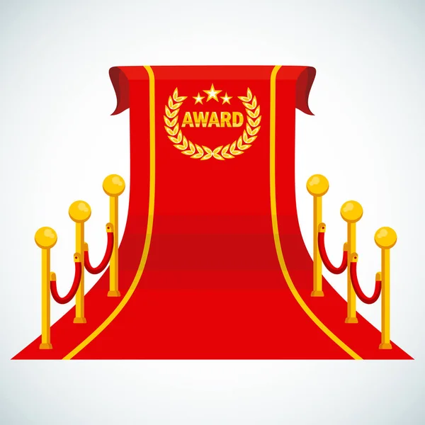 Rode award tapijt — Stockvector