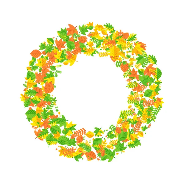 Sonbahar yaprakları çelengi