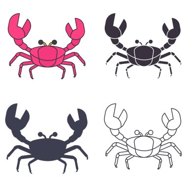Yengeçler Icons set