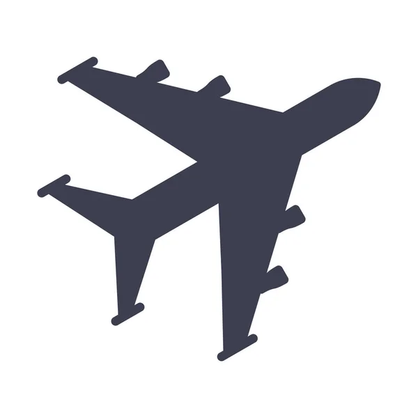 Aircraft black icon — Stock Vector