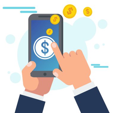 Hareket eden aygıt, bilgisayar ve akıllı telefon kullanarak para transferi