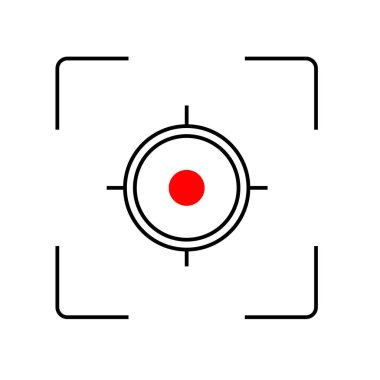 İzometrik Bitcoin işaretiyle bilgisayar çipi. Renk simgesi.