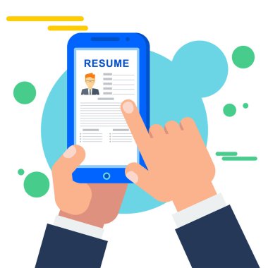 Personel bir iş online mobil iş arama uygulaması için arama