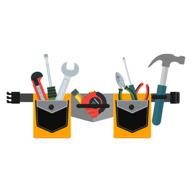 Aletli kemer. Onarım için araçların kavramsal görüntüsü