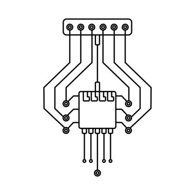 Bilgisayar çipi sistem izole. Dijital cihazlar için aksesuarlar