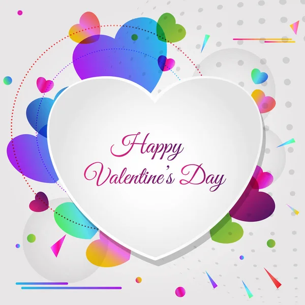 Tarjeta de felicitación abstracta vectorial para el día de San Valentín — Vector de stock