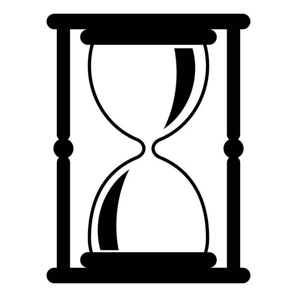 Песочные часы Антикварный инструмент для измерения времени с наливом песка — стоковый вектор