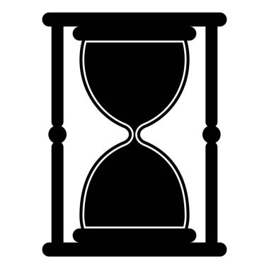 Zaman dökülen kum ile ölçmek için kum saati antika aracı