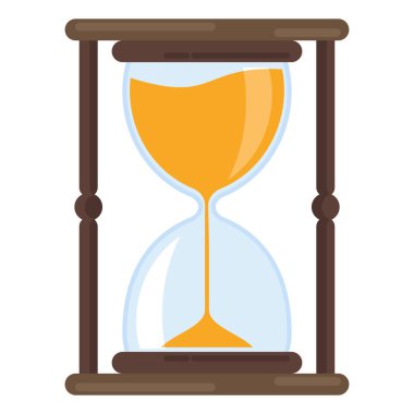 Zaman dökülen kum ile ölçmek için kum saati antika aracı