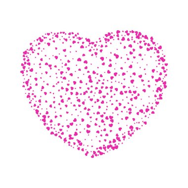 Nazik uçan pembe ve kırmızı kalpler yürekten seviyorum.