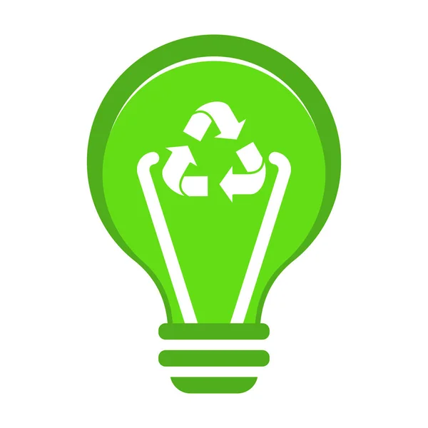 Renewable green energy concept. Flat vector cartoon illustration — Stock Vector