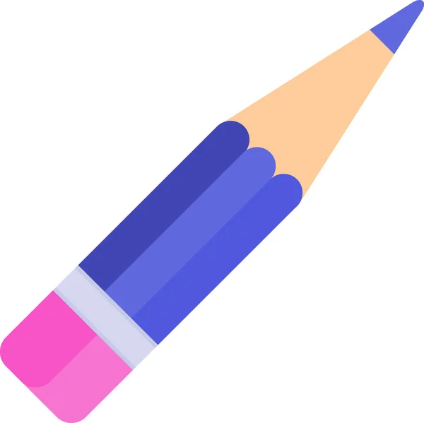 Набор цветных карандашей для рисования. Канцтовары, школьные принадлежности . — стоковый вектор