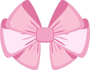 Tebrik kartları için zarif pembe fiyonklar