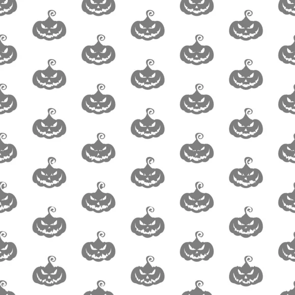 Dibujos animados plana Vector Halloween sin costuras patrón de fondo — Archivo Imágenes Vectoriales