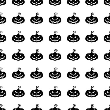 Düz çizgi film Vektör Cadılar Bayramı Kusursuz desen arkaplanı