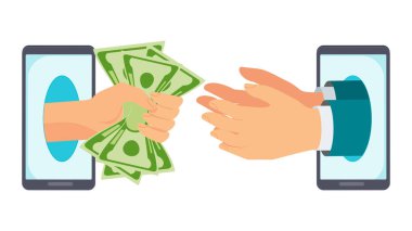 Hareket eden aygıt, bilgisayar ve akıllı telefon kullanarak para transferi