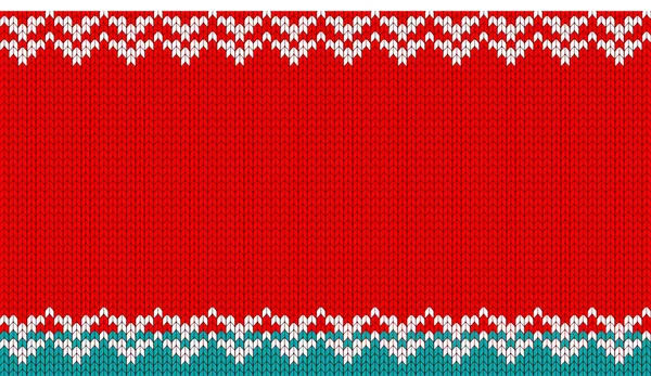 Knitted vector background. Celebration of Merry Christmas — Stock Vector