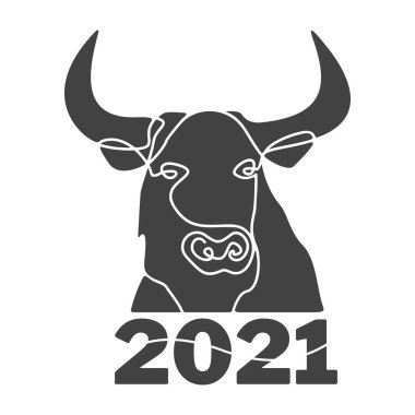 Boğa siluetinden farksız, tek bir çizgiyle çizilmiş..