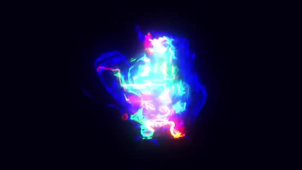 Grande animation de vente avec effet Energy Glitch. — Video