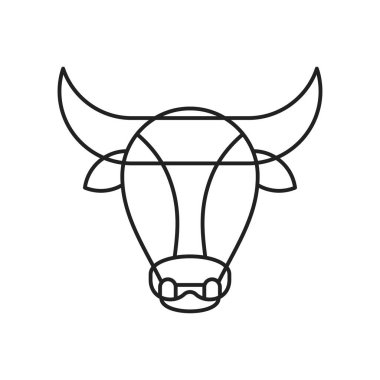 Beyaz arka planda Bull Head logosu.