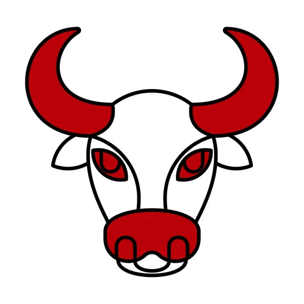 Logo Bull Head sur fond blanc. — Image vectorielle