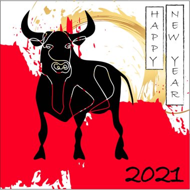 Saldırgan kara boğa altın güneşin arka planına karşı.