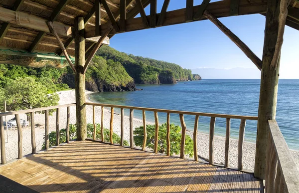 Meer Vom Pavillon Strand Von Sepoc Prickelnde Insel Philippinen — Stockfoto