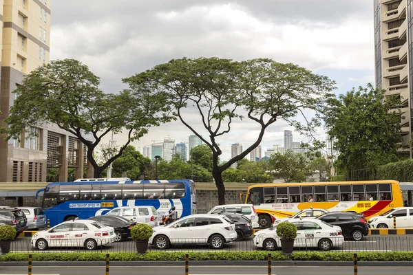 Manila Trafik Sıkışıklığı Commuters — Stok fotoğraf