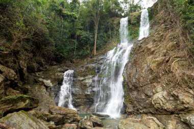 Tamaraw falls, Puerto Galera, Mindoro island, Philippines clipart