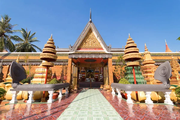 Siem Reap Camboja Fevereiro 2017 Templo Budista Wat Preah Prom — Fotografia de Stock