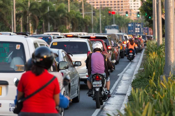 Manila Filipinler Mayıs 2017 Manila Yolunda Yoğun Trafik Yoğunluğu — Stok fotoğraf