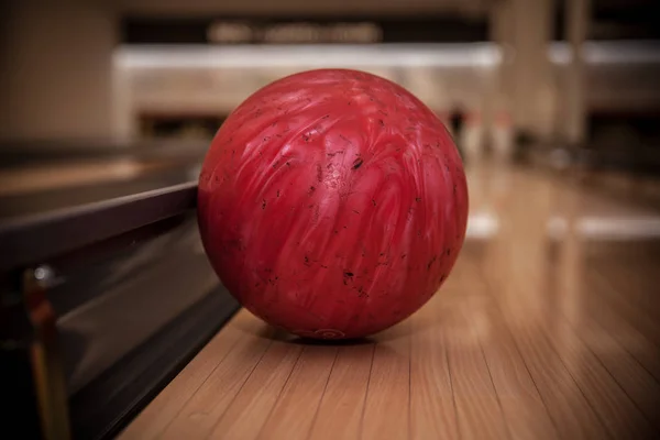 Bowlingklot Redo Att Slå — Stockfoto