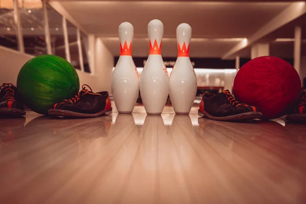 Bowling Topu Grev Hazırdır — Stok fotoğraf