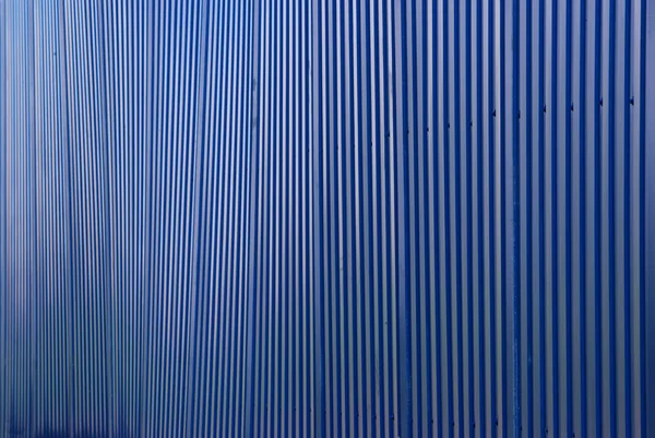 Valla Construcción Larga Azul Que Encierra Construcción Donde Nuevo Edificio — Foto de Stock