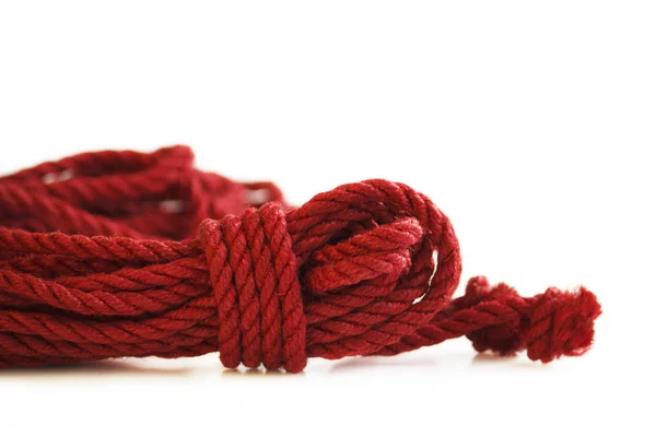 Una Matassa Corda Iuta Sei Millimetri Bondage Shibari Giapponesi Dipinta — Foto Stock