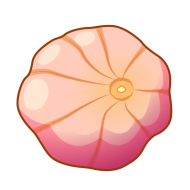 Beyaz arka plan üzerinde izole soyulmamış çiğ sarımsak ampul.