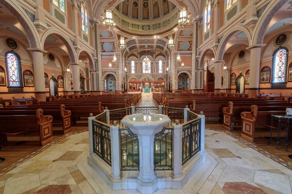 Σακραμέντο Καλιφόρνια Ιουλίου 2018 Καθολικό Καθεδρικό Ναό Των Αχράντων Στον — Φωτογραφία Αρχείου
