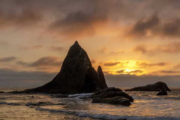 Sunset Picturesque Martin Beach Half Moon Bay San Mateo County — Stock Photo, Image